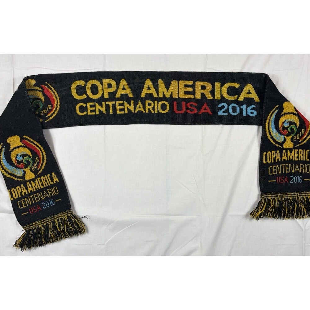 COPA America Centenario Scarf Mens Black Soccer Futbol 2016 Final Match NJ
